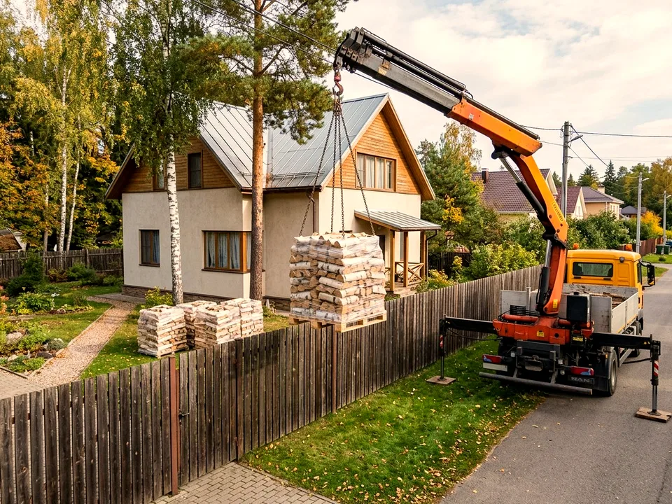 Круговая поленница holzhausen, Тучково, улица Банная, 14